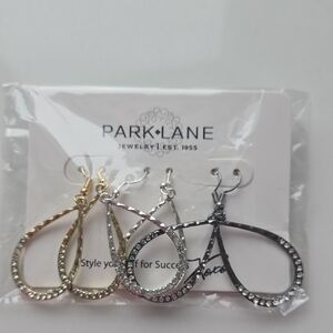 Park Lane Dual-Tone Teardrop Earrings